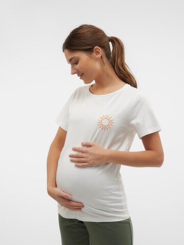 T-shirt 'SUNNY' MAMALICIOUS en blanc