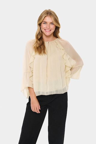 Chemisier 'MavisSZ' SAINT TROPEZ en beige : devant