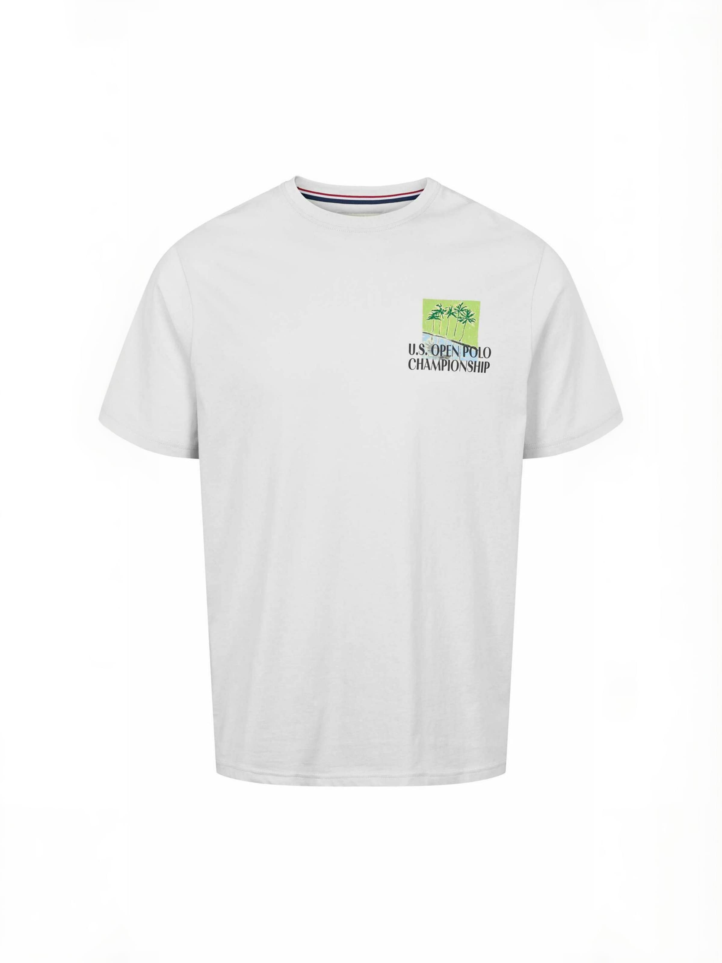 U.S. POLO ASSN. T-shirt ' UMDalha ' in Weiß: Vorderseite