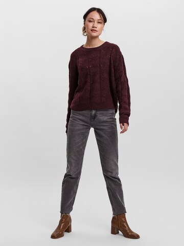 VERO MODA Sweater 'Stinna' in Red