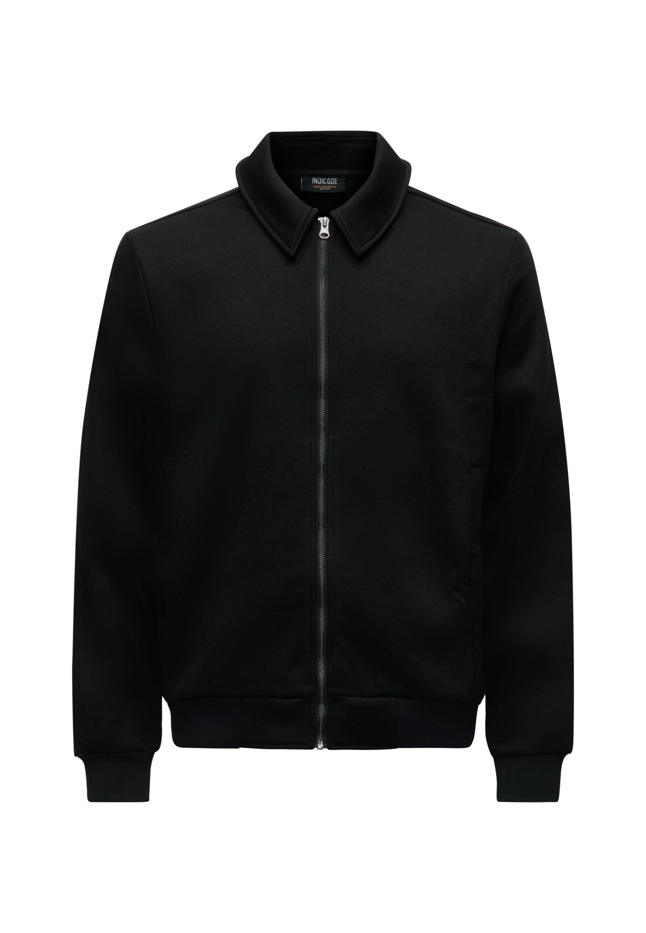 Geacă de primăvară-toamnă 'Valport' de la INDICODE JEANS pe negru: față