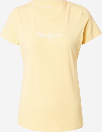 Pepe Jeans T-Shirt 'NEW VIRGINIA' in gelb / silber, Produktansicht