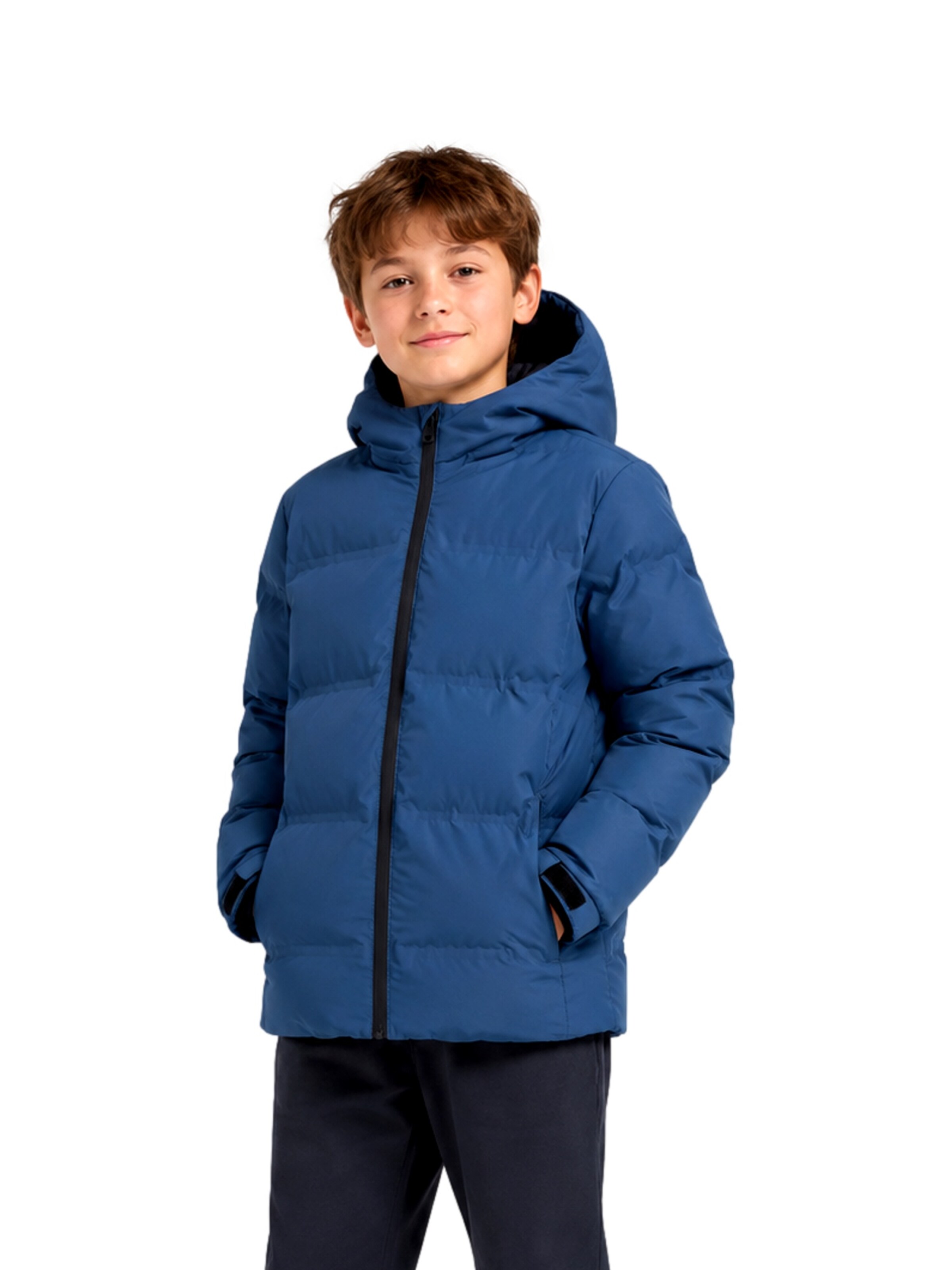 Jack & Jones Junior - Chaqueta de invierno 'JJSage' en azul: frente
