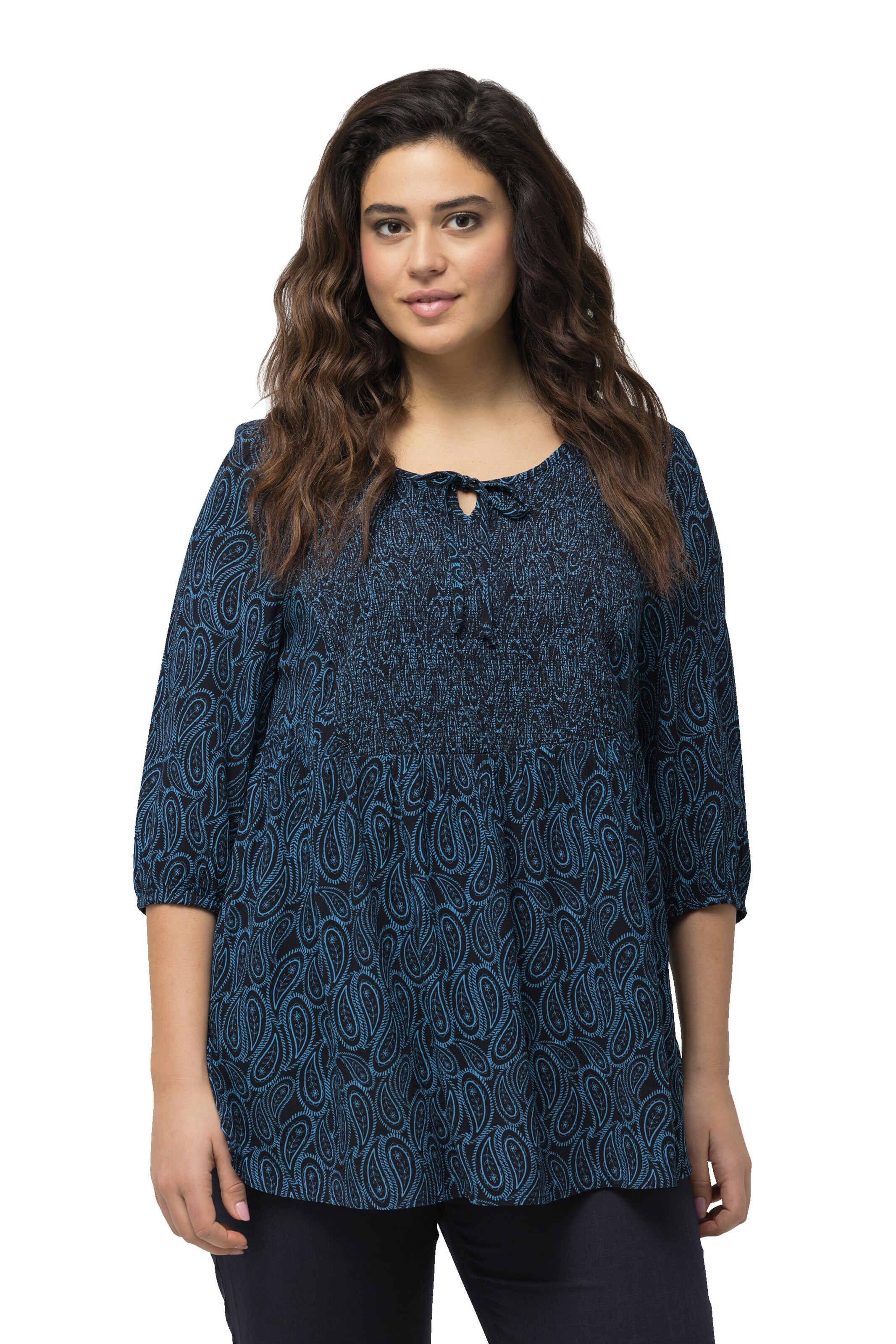 Ulla Popken Tunika in Blau: Vorderseite