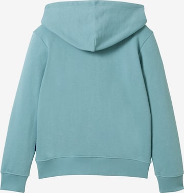 TOM TAILOR Zip-Up Hoodie in Green