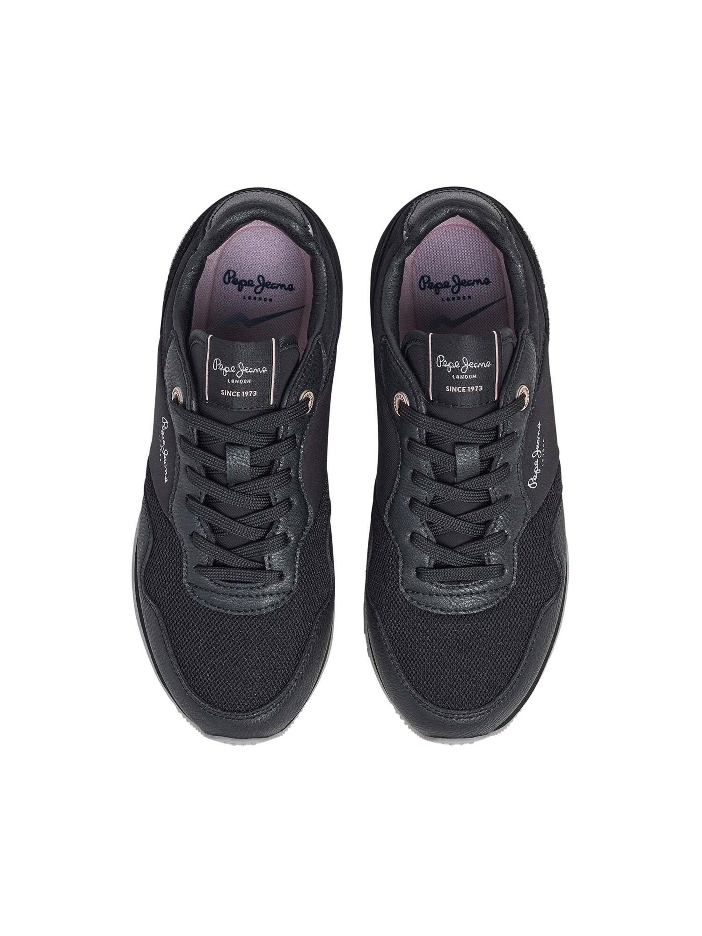 Sneaker bassa 'London Party' di Pepe Jeans in nero