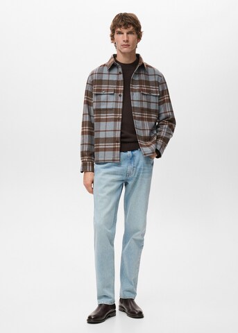 MANGO MAN Between-Season Jacket 'Drum' in Blue