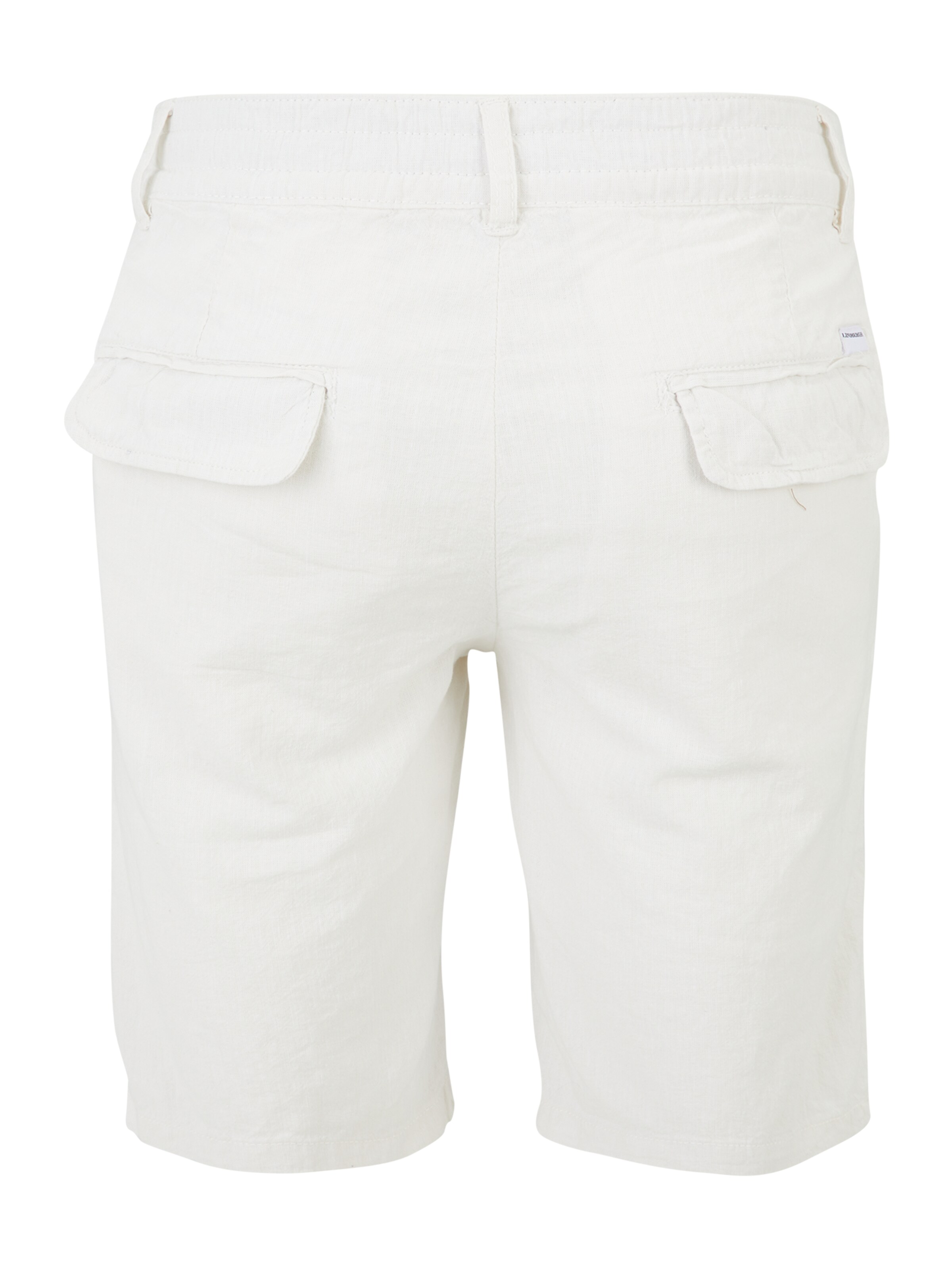 Lindbergh Regular Chinobyxa i vit