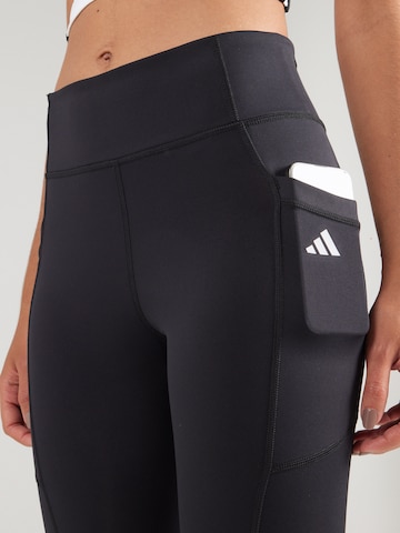 ADIDAS GOLF Skinny Sporthose in Schwarz