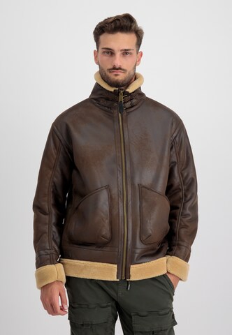 Giacca invernale di ALPHA INDUSTRIES in marrone: frontale
