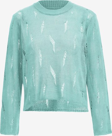 Pull-over UCY en vert : devant