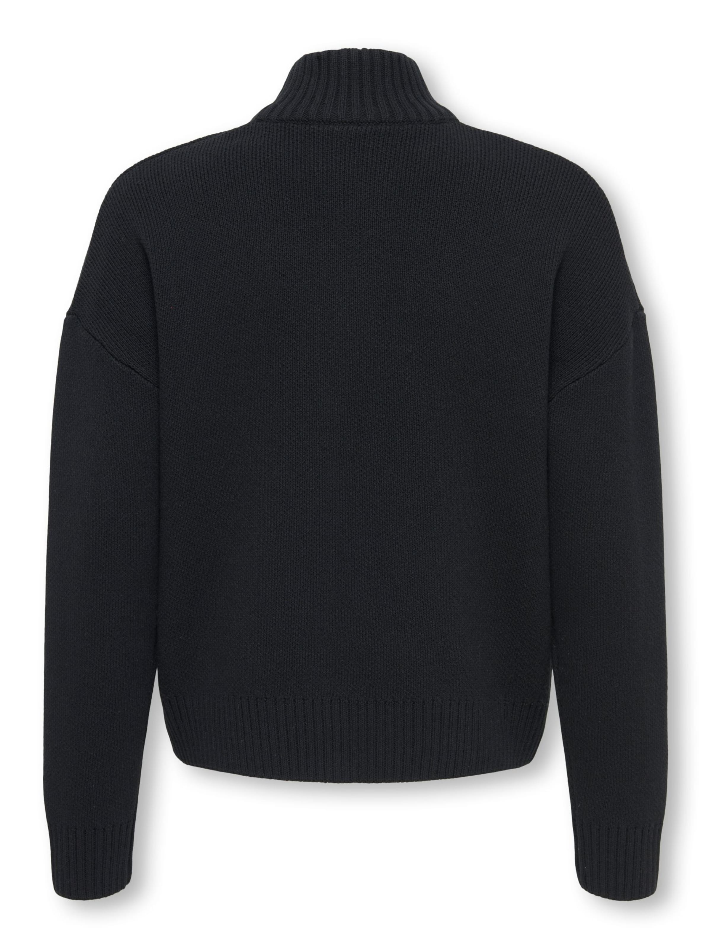 Only & Sons Junior Gebreid vest 'OSJBlake' in Zwart