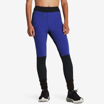 Skinny Pantaloni sportivi 'Qualifier Cold' di UNDER ARMOUR in nero: frontale