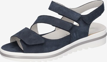 WALDLÄUFER Strap Sandals in Blue: front