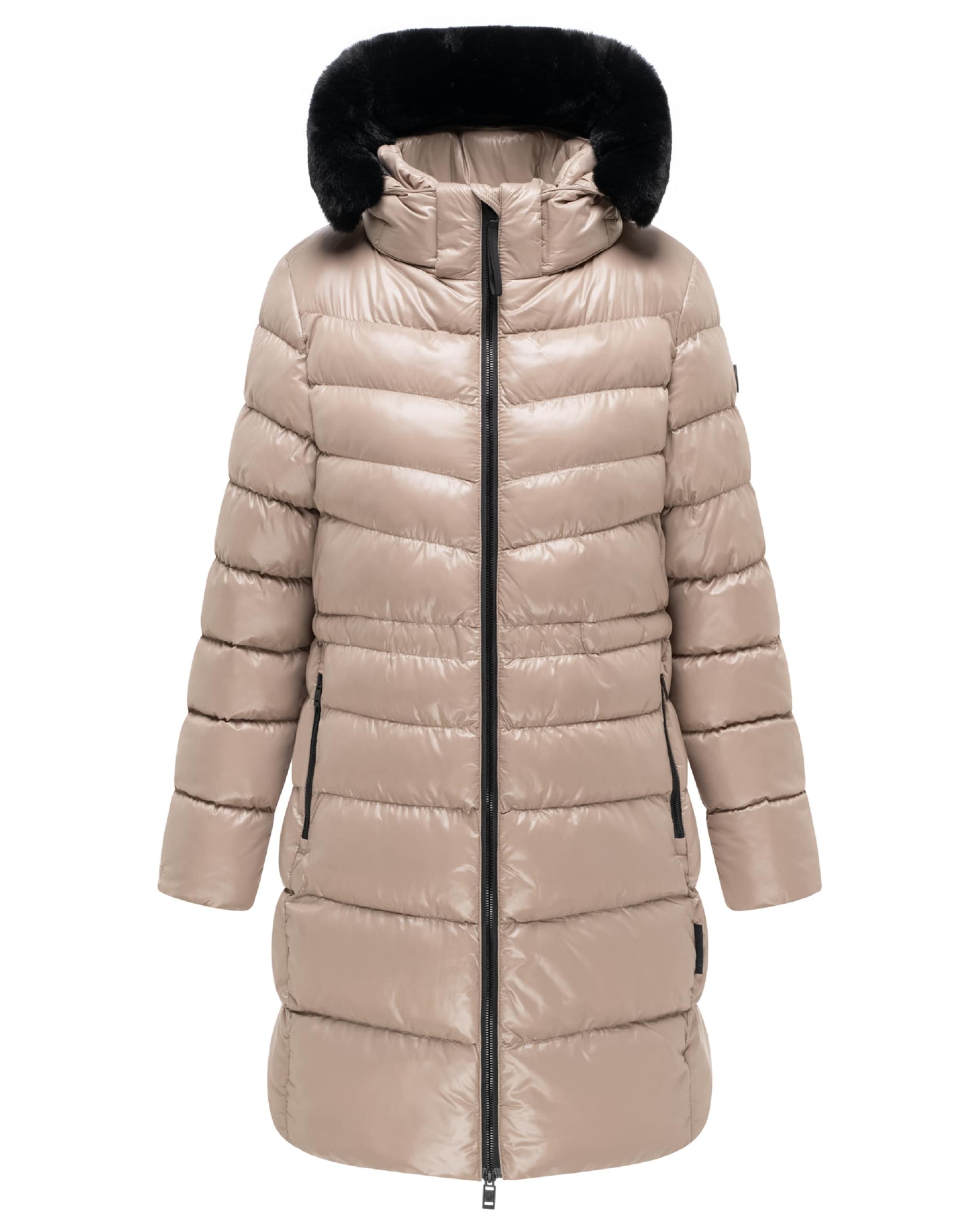 NAVAHOO Wintermantel in XS in de kleur Beige, Productweergave