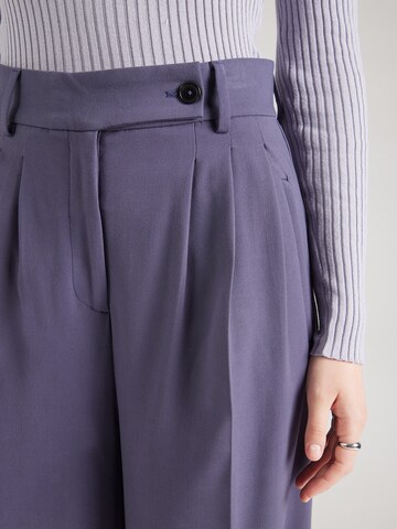 ARMEDANGELS Wide leg Bandplooibroek 'KAAYUA' in Blauw