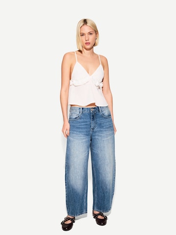 Baggy Jean Bershka en bleu : devant