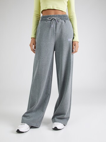 BOSS - Pierna ancha Pantalón 'Elasie' en gris: frente