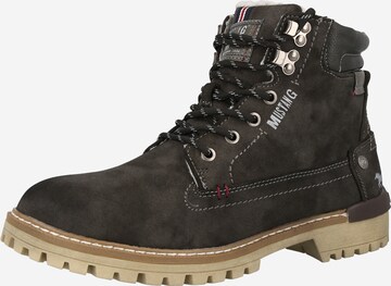 Boots stringati di MUSTANG in grigio: frontale