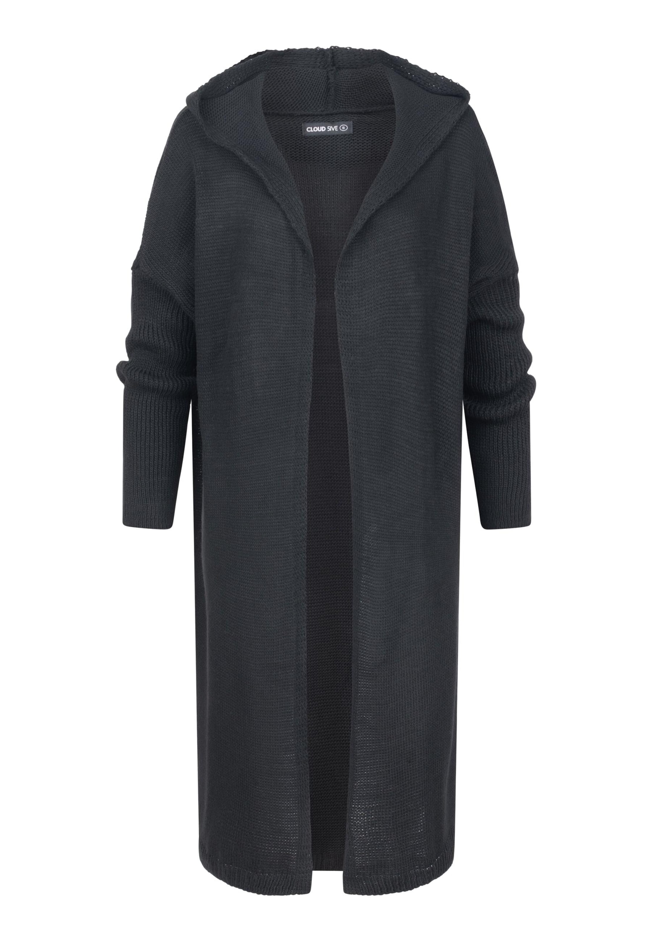 Cappotto in maglia di Cloud5ive in nero: frontale