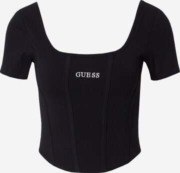 Tricou 'RUTH ACTIVE' de la GUESS pe negru: față