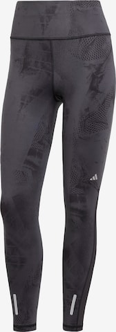 ADIDAS PERFORMANCE Skinny Sportbroek 'Ultimate' in Grijs: voorkant