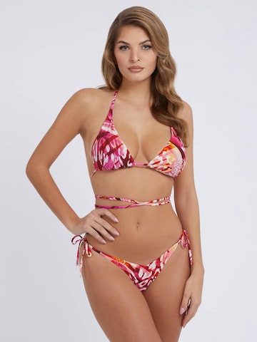 GUESS Trójkąt Góra bikini w kolorze różowy: przód