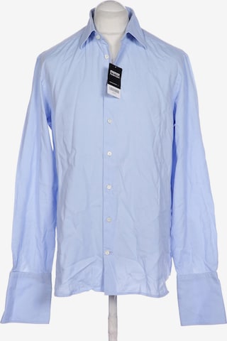 Van Laack Button Up Shirt in L in Blue: front