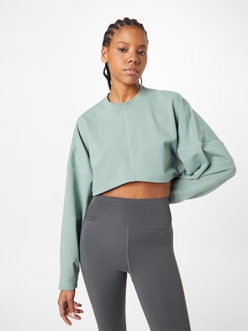 ADIDAS PERFORMANCE Athletic Sweatshirt 'Studio ' in Green: front