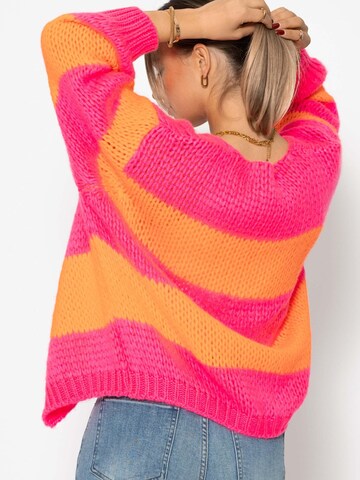 SASSYCLASSY Oversizestrickjacke‌‌‌‌‌‌‌‌‌ in Orange