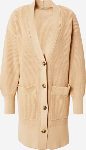 ESPRIT Knitted Coat 'SUS' in Beige: front