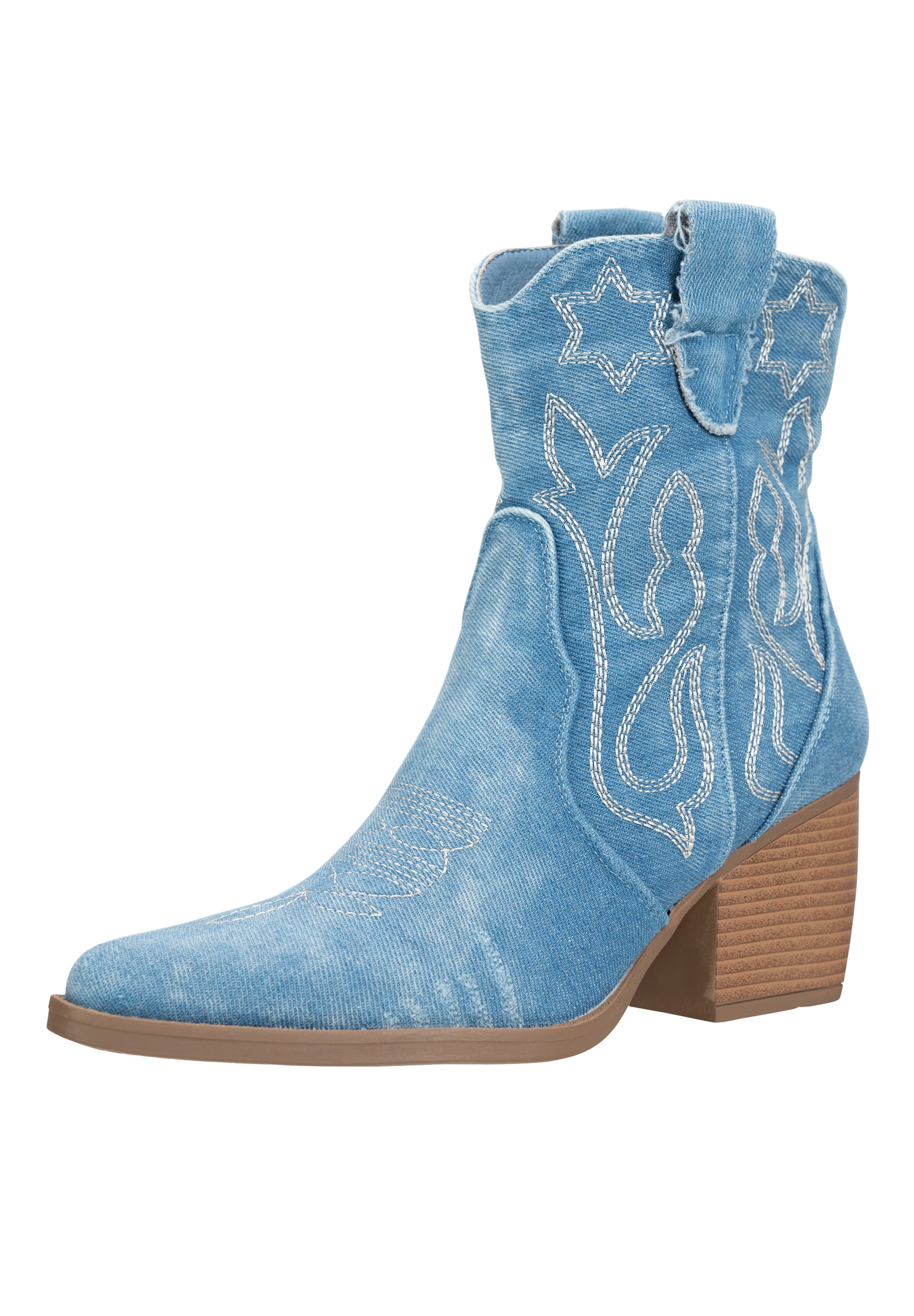 Stivale da cowboy Salinyang di colore blu reale, Visualizzazione prodotti