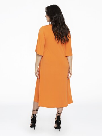 Yoek Dress in Orange