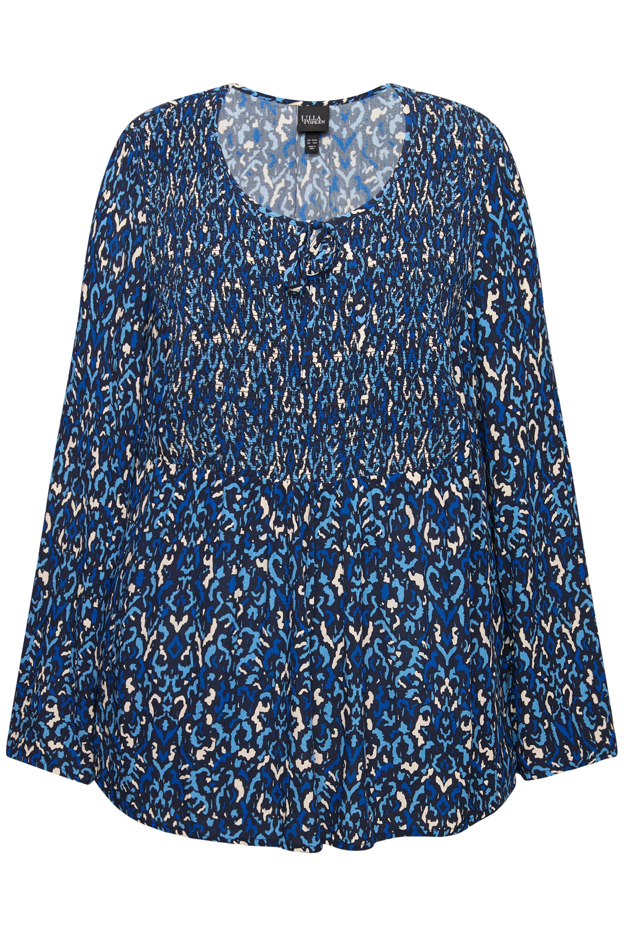 Ulla Popken Bluse in Blau: Vorderseite