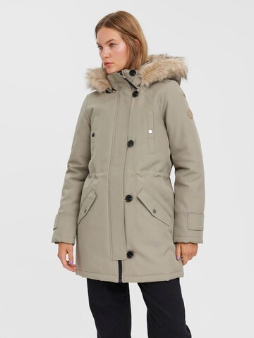 VERO MODA Winterparka 'Strom' in Beige: voorkant