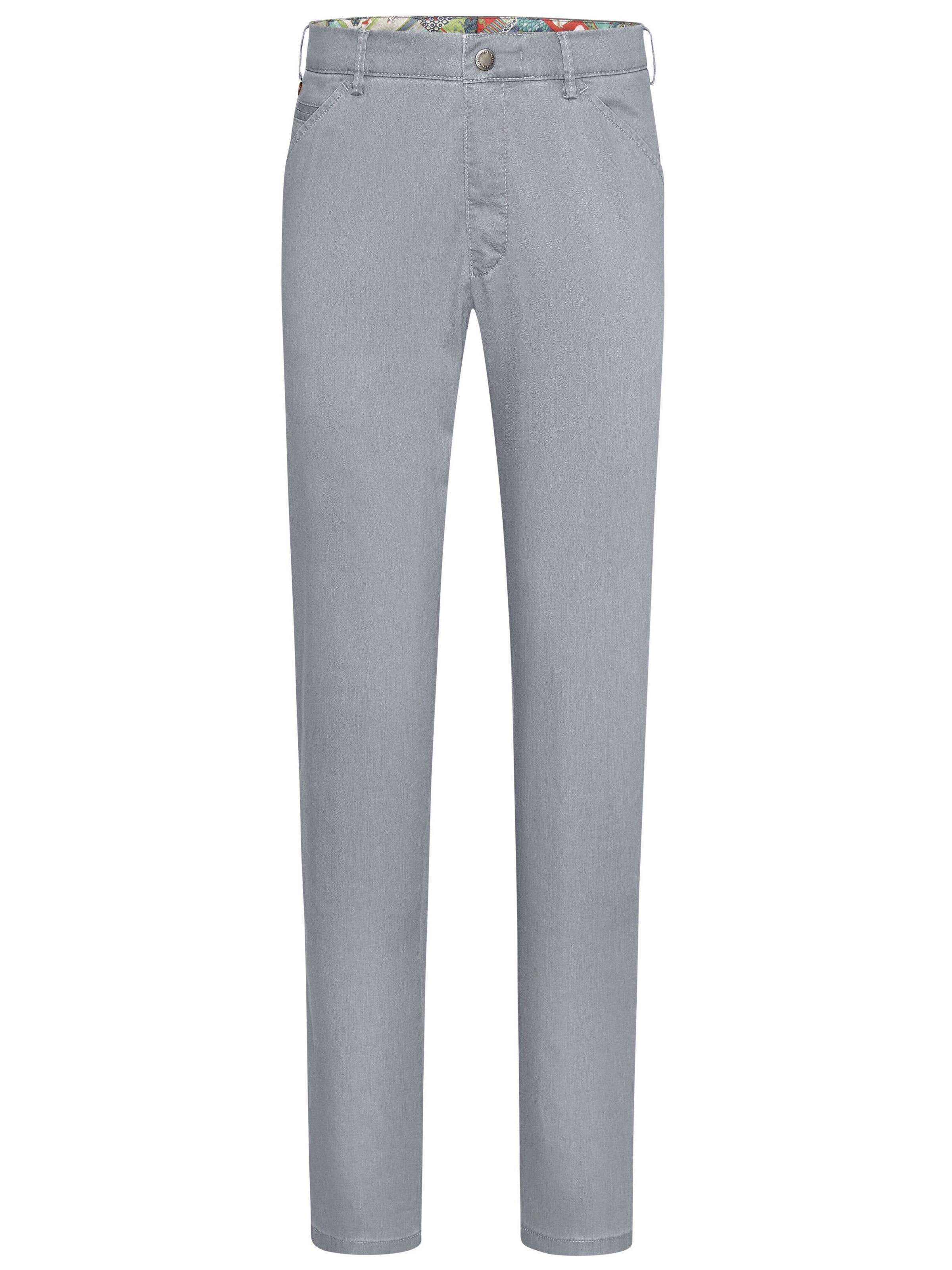 Regular Pantalon chino MEYER en gris : devant