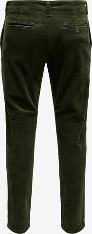Only & Sons Regular Trousers in Green