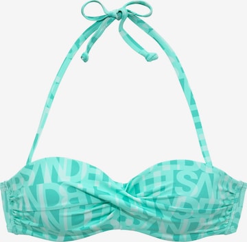 Elbsand Bikinitop in Grün: Vorderseite
