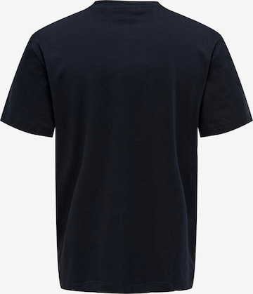 T-Shirt 'Max' Only & Sons en bleu