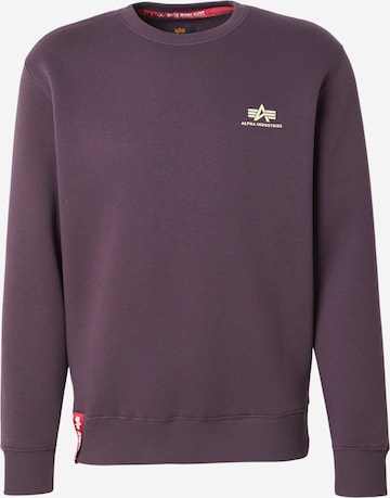ALPHA INDUSTRIES Sweatshirt in Lila: Vorderseite