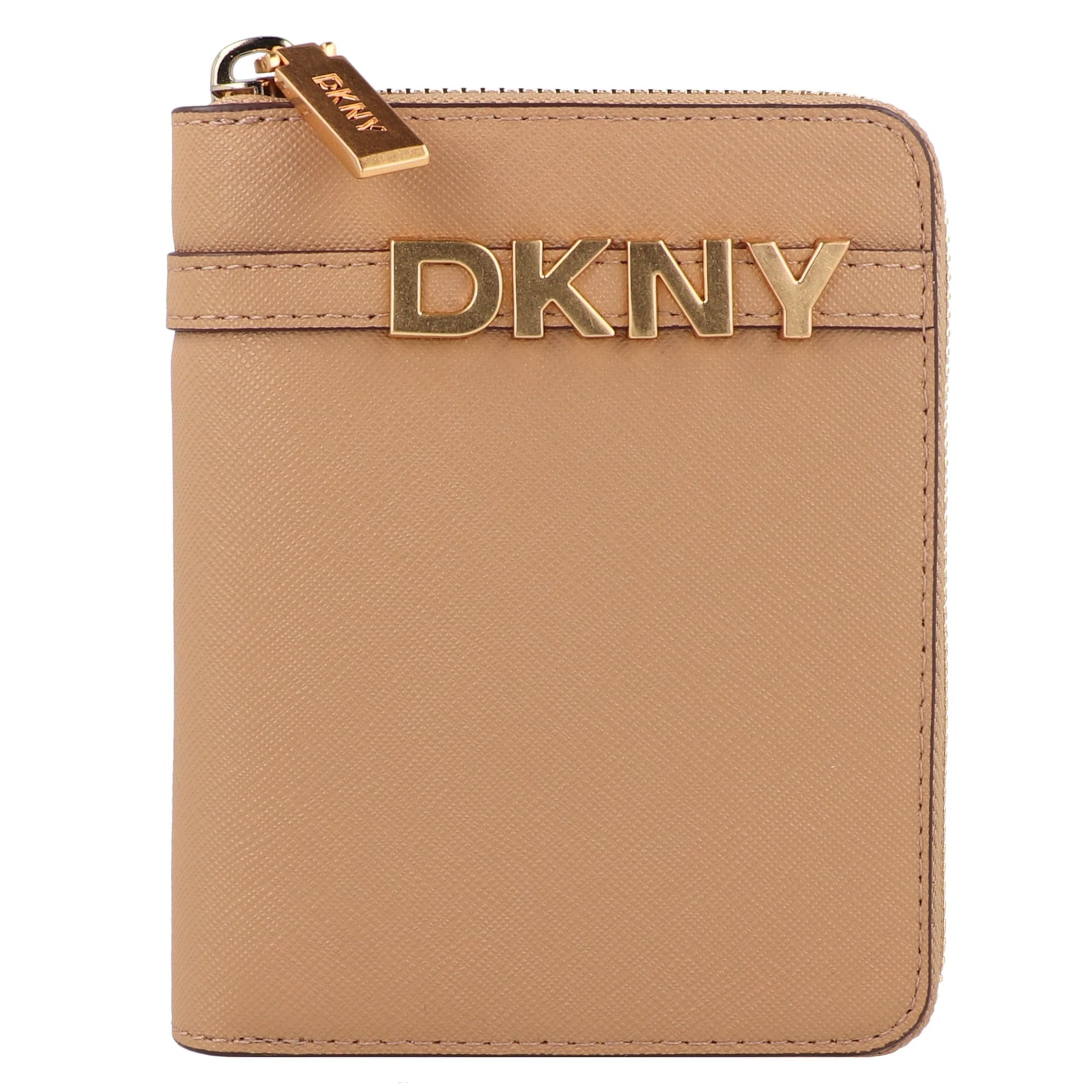DKNY Wallet 'Avril' in Brown: front