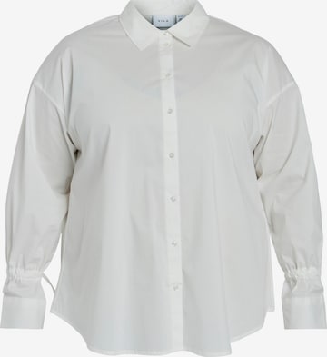 EVOKED - Blusa 'Gimas' en blanco: frente