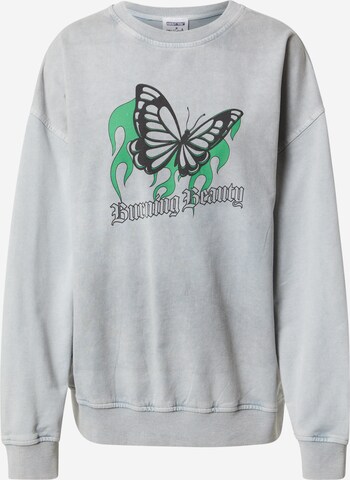 ABOUT YOU x Sharlota Sweatshirt 'Franca' in Grey: front