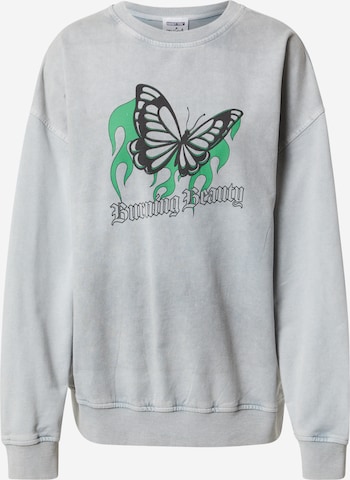 ABOUT YOU x Sharlota - Sweatshirt 'Franca' em cinzento: frente