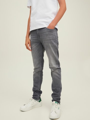 Coupe slim Jean 'Glenn' Jack & Jones Junior en gris : devant