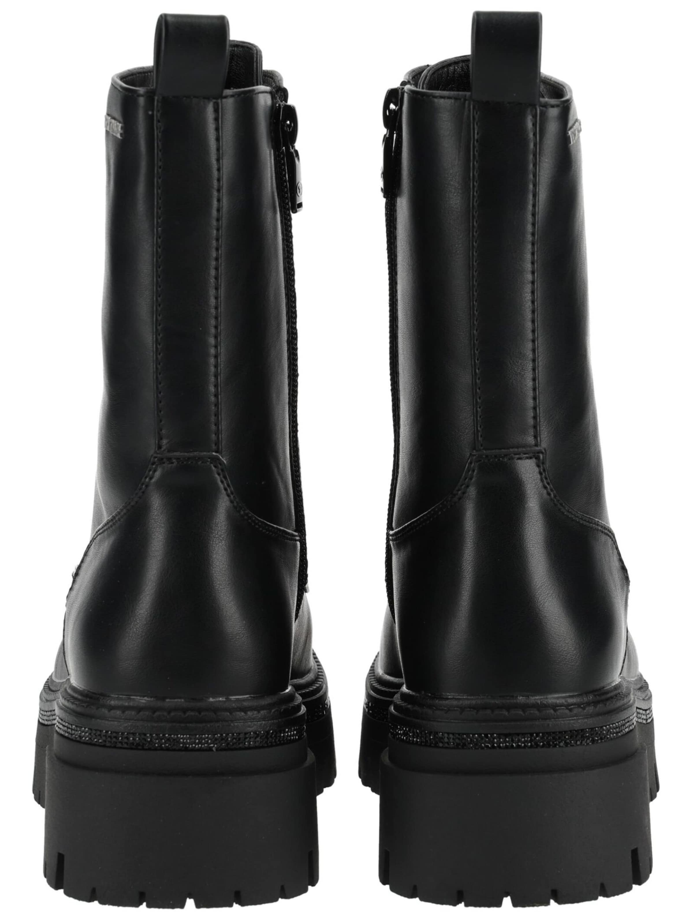 Stivaletto stringato di TOM TAILOR in nero