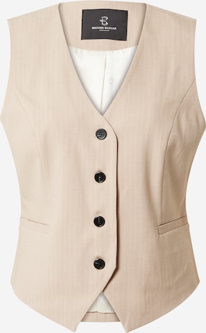 Gilet di BRUUNS BAZAAR in beige: frontale