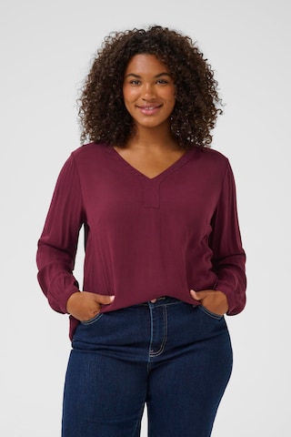 KAFFE CURVE - Blusa 'KCAmi' em vermelho: frente