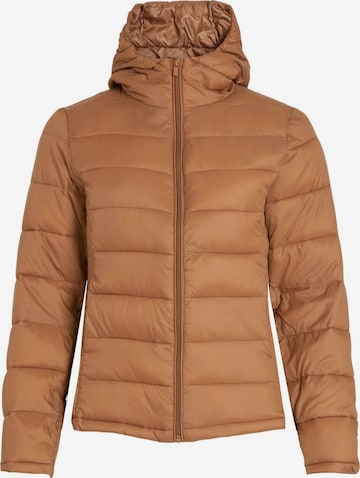 VILA Winter Jacket in Brown: front