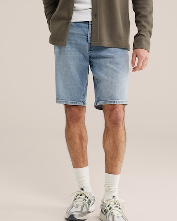 WE Fashion Regular Jeans in Blauw: voorkant